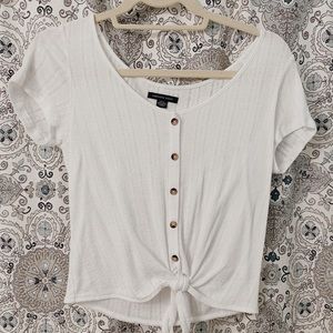 american eagle “tie” top